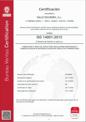 Descarga certificado ISO 14001