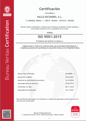 Descarga certificado ISO 9001