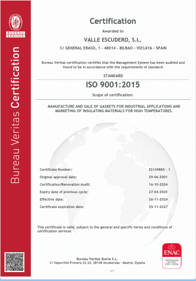 Zertifikate ISO 9001